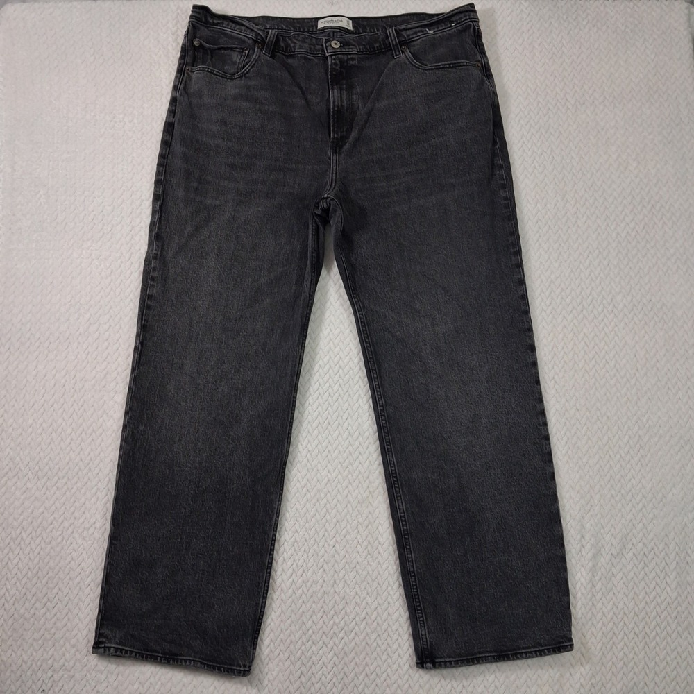 Abercrombie & Fitch The 90s Relaxed Jeans Womens 18R (Waist 39") Black